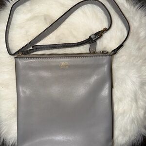 Vince Camuto Sleek Gray Crossbody Bag